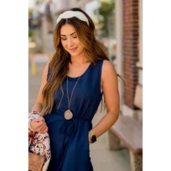 Tie String Belted Tank Midi Dress -Women's Clothing Store BB 5538 40fb0004 4f31 4059 98ac bdb7317153a4