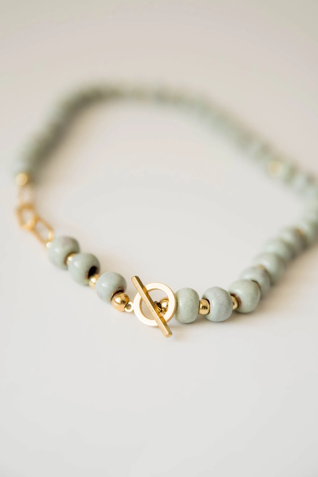 Bel Koz Single Strand Toggle Clay Necklace 7 Bel Koz Single Strand Toggle Clay Necklace - Image 7