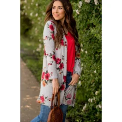 Floral Tunic Cardigan -Women's Clothing Store BB 5552 4064f88b 0f84 42e5 be9d a6dd5ab06c68