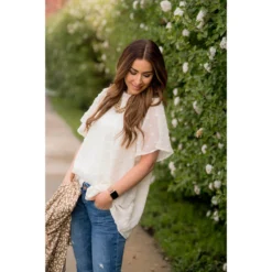 Textured Dot Cinch Neck Tunic Blouse 29 Textured Dot Cinch Neck Tunic Blouse -Women's Clothing Store BB 5581 b9338775 c0e5 473f 85bb 07474569b5c5