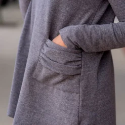 Dual Pocket Cowl Neck Sweatshirt -Women's Clothing Store BB 5593 a53c6663 b1e7 4cd4 b218 2fbb96f6e92e 731527