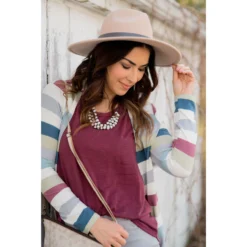 Basic Slub Short Sleeved Tee -Women's Clothing Store BB 5612