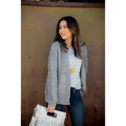 Stitched Long Sleeve Tee -Women's Clothing Store BB 5613