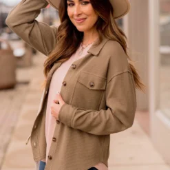 Thermal Raw Edge Shacket -Women's Clothing Store BB 5635 c347a73d 6351 4905 89fd 4c86d992a69b 832776