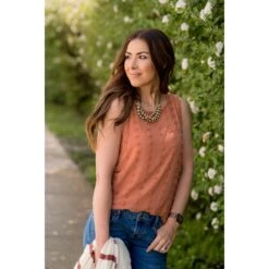 Textured Dot Tank -Women's Clothing Store BB 5638 a1a23e81 67e5 471e 96a8 59ef3174756f