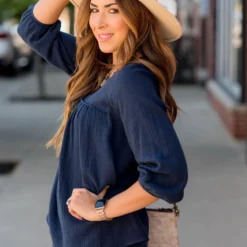 Gauze Blouse -Women's Clothing Store BB 5639 c2999264 4ea3 4c39 9fb4 4dc861281654 870152