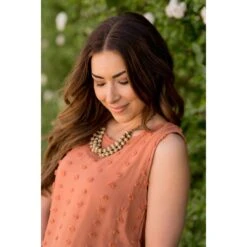 Textured Dot Tank -Women's Clothing Store BB 5642