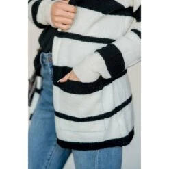 Multi Size Stripe Cardigan -Women's Clothing Store BB 5667 0289700e 912a 4573 9ca5 1b5d085adbe9