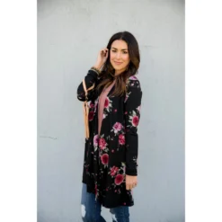 Floral Tunic Cardigan -Women's Clothing Store BB 5714 19c53f1b 77e2 4145 abff 7dcd55fd2681