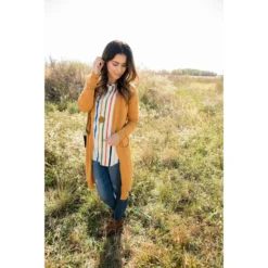 Multi Striped Flutter Blouse -Women's Clothing Store BB 5728 373108