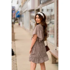 Stylish Cheetah Flitter Sleeve Dress -Women's Clothing Store BB 5770 8bae2fb3 d573 4cc7 9829 0f21edb802fe