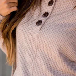 Textured Triple Button Top Long Sleeve Tee 17 Textured Triple Button Top Long Sleeve Tee -Women's Clothing Store BB 5785 78b11cca d459 445d 8e00 41f243059bf9