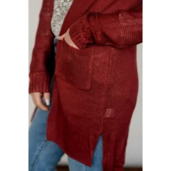 Side Slit Tissue Cardigan -Women's Clothing Store BB 5802 defd8abe dfaa 44ea b2e9 7b6a4e5a0ff5 776166