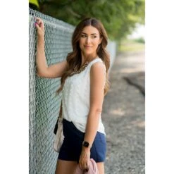 Textured Dot Tank -Women's Clothing Store BB 5803