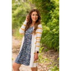 Striped Butter Soft Tunic Cardigan-White -Women's Clothing Store BB 5810 e6a73f17 3f34 4316 8b8a e76ce3ef7ef5
