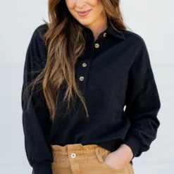 Braided Button Accented Pullover 26 Braided Button Accented Pullover -Women's Clothing Store BB 5847 a38afac0 697b 4c8e 9ed9 0e29f88c9a82