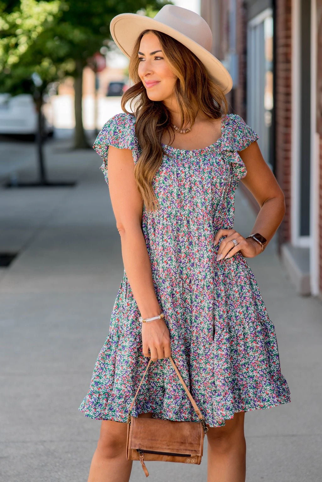 Mini Blooms Ruffle Tiered Dress 2 Mini Blooms Ruffle Tiered Dress - Image 2