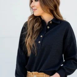 Braided Button Accented Pullover 28 Braided Button Accented Pullover -Women's Clothing Store BB 5851 e524e13c d3fb 455e be26 d282b55d1d89