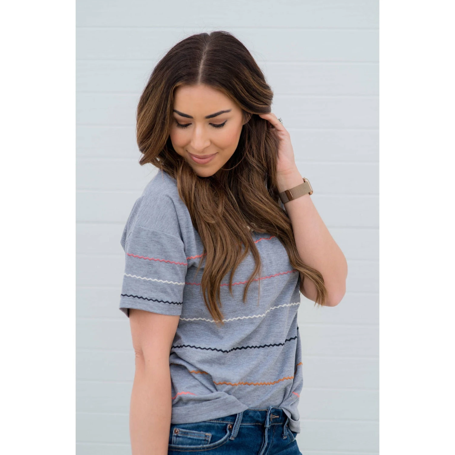 Chevron Line Tee 4 Chevron Line Tee - Image 4