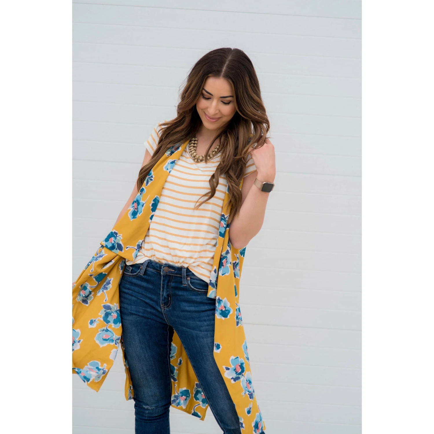 Striped Basic Short Sleeve Tee 8 Striped Basic Short Sleeve Tee - Image 8