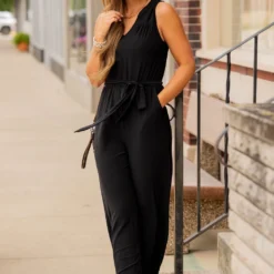 Tie Waist V Jumpsuit 15 Tie Waist V Jumpsuit -Women's Clothing Store BB 5879 1e8e0b52 2182 43d0 aa01 f339799d9fca 111596