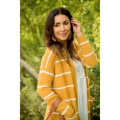 Striped Fuzzy Cardigan -Women's Clothing Store BB 5897 2ecbf2ec 1f95 4d73 9875 4e2ef64cb792