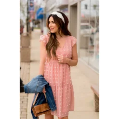 Tiered Textured Dot Dress 23 Tiered Textured Dot Dress -Women's Clothing Store BB 5911 725df958 2036 451f 99c2 bfc896b13279