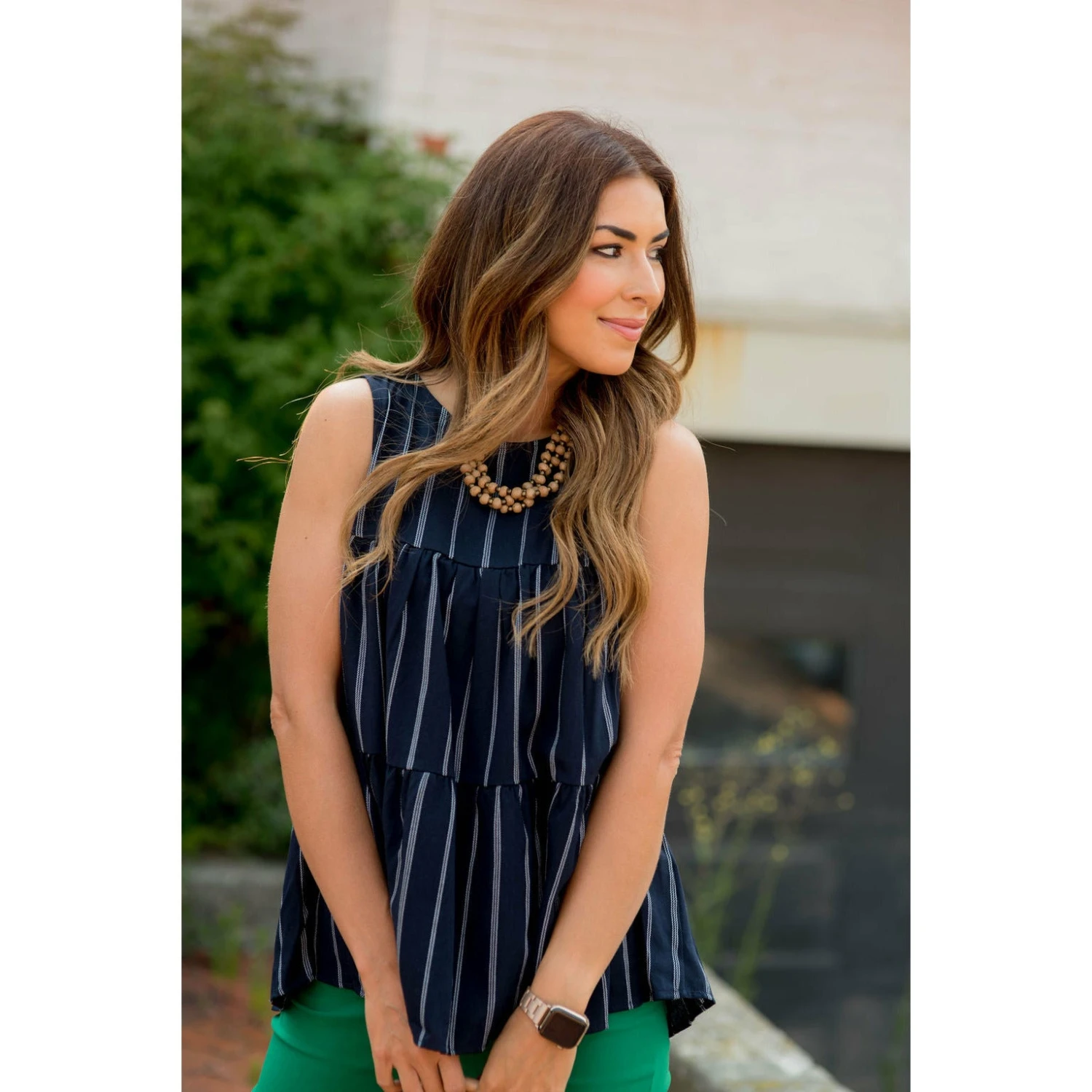 Vertical Striped Triple Tiered Tank 3 Vertical Striped Triple Tiered Tank - Image 3