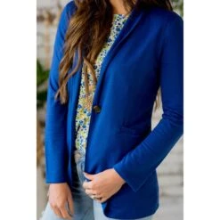 Everyday Cotton Blazer -Women's Clothing Store BB 5942 4d3efeca 89dc 49ba 8031 5116da78c448