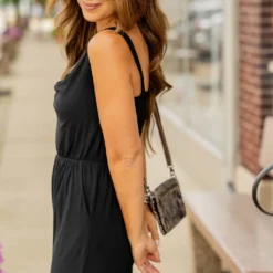 Draped Collar Thin Strapped Jumpsuit -Women's Clothing Store BB 5954 574bd843 6ac4 432c b192 07f9f09bf1b6 114999