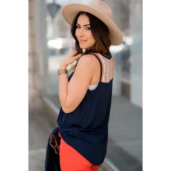 Striped Top Tank -Women's Clothing Store BB 5955