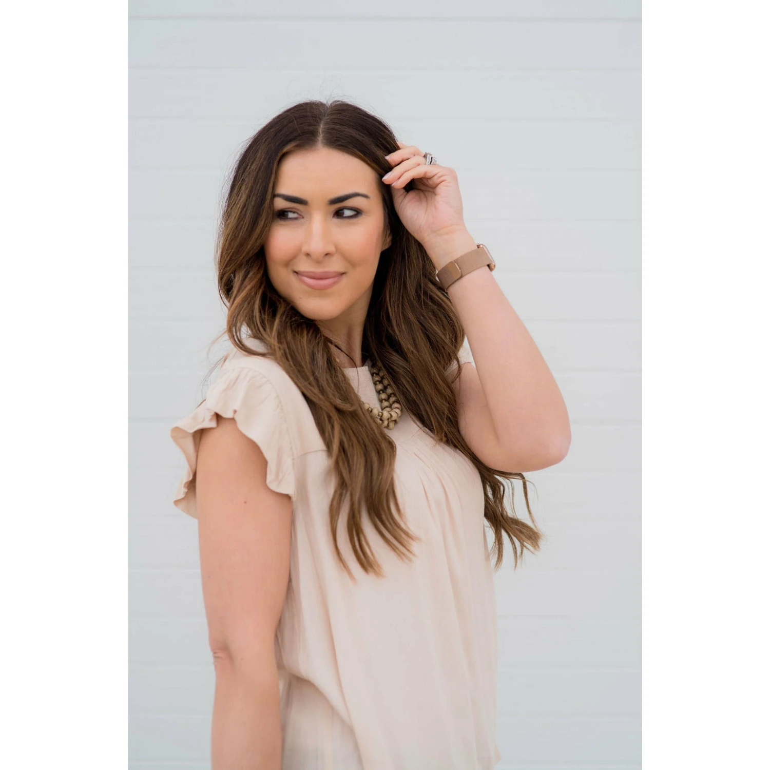 Bib Flutter Sleeve Blouse 2 Bib Flutter Sleeve Blouse - Image 2