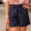 Polka Dot Tie Shorts