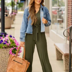 Tie Waist V Jumpsuit 22 Tie Waist V Jumpsuit -Women's Clothing Store BB 6003 328b5c1c 1319 4456 8cae 3afe1d5ad323 363553