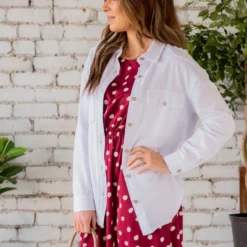 Basic Raw Edge Shacket -Women's Clothing Store BB 6003 ee8e6afa c22b 49e7 9cc1 b99b5b320258 129691