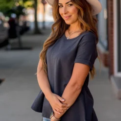 Cuffed Relaxed Swing Tee -Women's Clothing Store BB 6032 1e1f5708 995b 49db b38d 27bd3c523f0f 641288