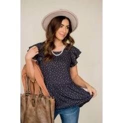 Short Sleeve Dash Patterned Blouse 38 Short Sleeve Dash Patterned Blouse -Women's Clothing Store BB 6034 779bfd31 237c 49ce 9f4f 11a218ea24dd