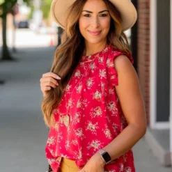 Mini Bouquets Ruffle Trim Tank 23 Mini Bouquets Ruffle Trim Tank -Women's Clothing Store BB 6036 90b593e0 1ec0 4528 9460 c594f8306c6a 276818