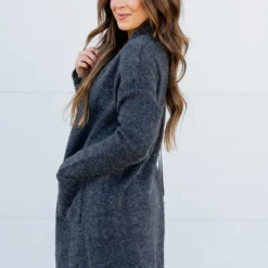 Heathered Ribbed Trim Tunic Cardigan 32 Heathered Ribbed Trim Tunic Cardigan -Women's Clothing Store BB 6054 88ebf414 8ce9 40e1 bf38 ba21fe31ae01