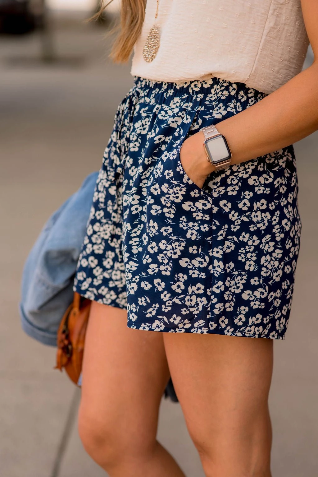 Floral Fun Tie Waist Shorts 8 Floral Fun Tie Waist Shorts - Image 8