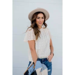 Textured Dot Cinch Neck Tunic Blouse 34 Textured Dot Cinch Neck Tunic Blouse -Women's Clothing Store BB 6100 12618783 d3c1 42c6 8abc c8bf347c7fb9