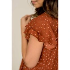 Short Sleeve Dash Patterned Blouse 30 Short Sleeve Dash Patterned Blouse -Women's Clothing Store BB 6114 529019fc d16e 4de1 96bf 8315a171d6e3