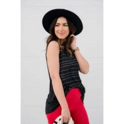 Lined Front Tank -Women's Clothing Store BB 6117 1