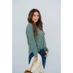 Cotton Slub Long Sleeve Tee -Women's Clothing Store BB 6118 55e254f8 3f37 4a5f ab0d d4bfb2115dff