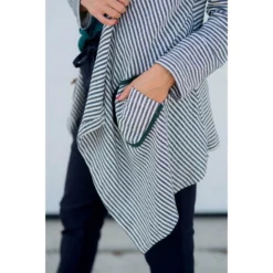 Striped Waterfall Cardigan -Women's Clothing Store BB 6120 07af6cf8 d60f 4709 be1f 3592114c68ca
