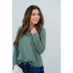 Cotton Slub Long Sleeve Tee -Women's Clothing Store BB 6121 9b104d79 3426 4e59 842d 244a2ac6fc76