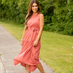 Triple Tiered Tie Waist Midi Dress -Women's Clothing Store BB 6124 2c3974dd c9c5 4b42 aedf 299fee57df96 197318