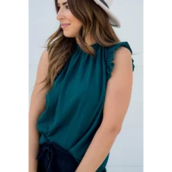 Classic Ruffle Sleeve Tank -Women's Clothing Store BB 6131 f03a1054 cd7e 4c2e aeb3 35911629c41d