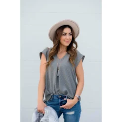 Swiss Dot V-Neck Blouse -Women's Clothing Store BB 6146 8bf20e32 8964 419b 90fa 640e6ccae601