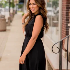 Cinched Ruffle Trim Tank Dress -Women's Clothing Store BB 6162 2eabc9f8 9008 48f0 b41b 5207e01ba10e 393804